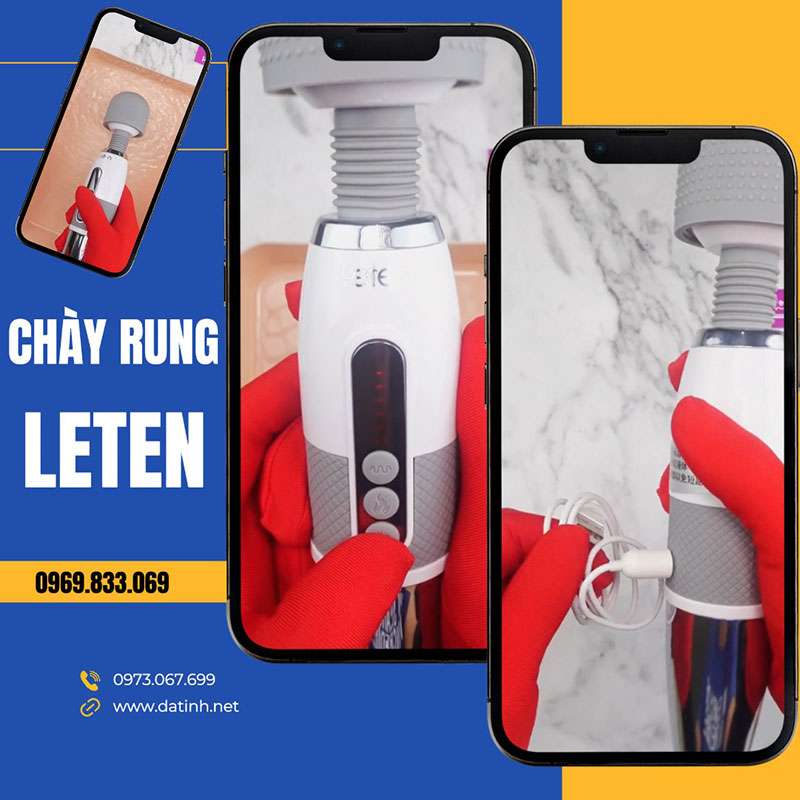 Chày rung kích âm đạo Leten Lightning AV Stick